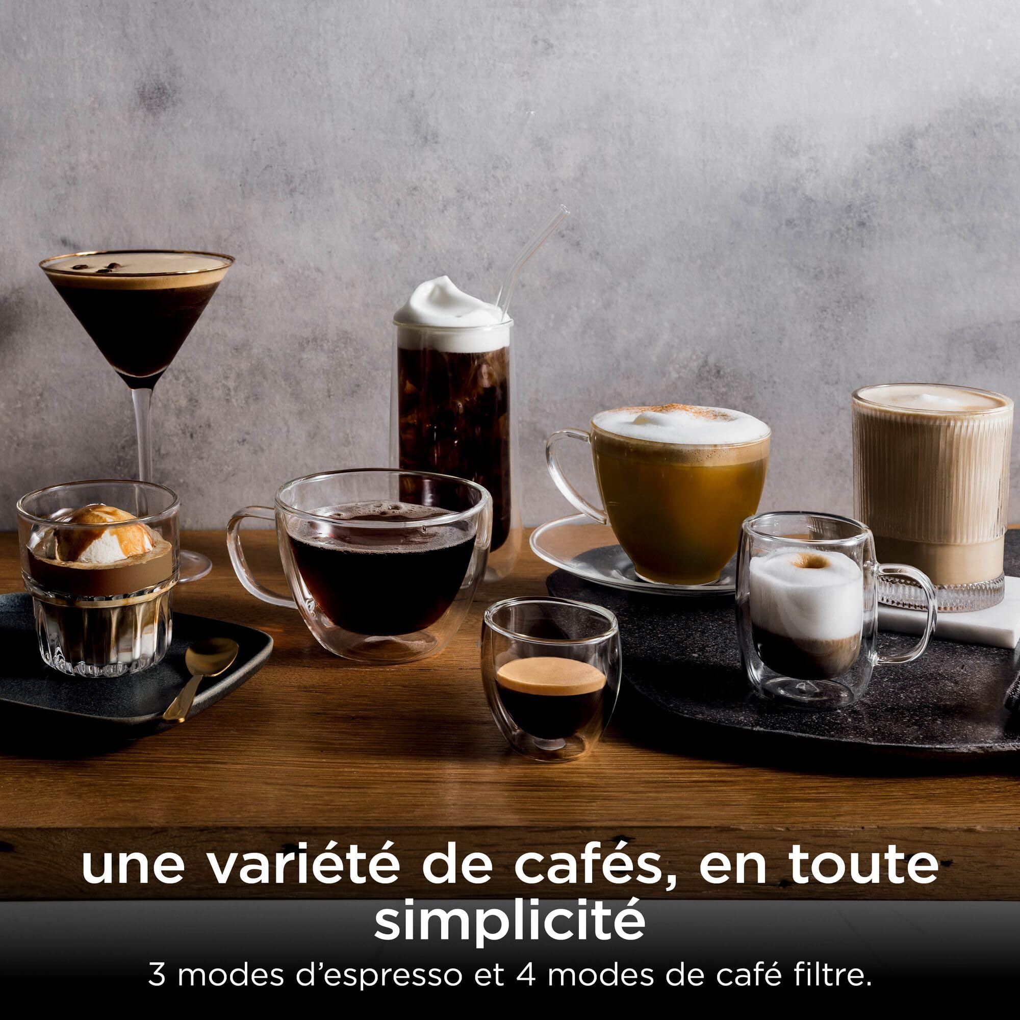 NINJA Luxe Premier, Machine a café a grain barista 3 en 1 ES601EUGM | semi-automatique, 3-en-1: espresso, extraction froide et café filtre, Broyeur et mousseur intégrés, Avec pichet et tasseur