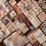 Draupnir Vintage Aesthetic Scrapbook Kit(346pcs), Bullet Junk Journal Kit with Journaling/Scrapbooking Supplies, Stationery, A6 Grid Notebook with Graph Ruled Pages.DIY Gift for Teen Girl Kid Women.