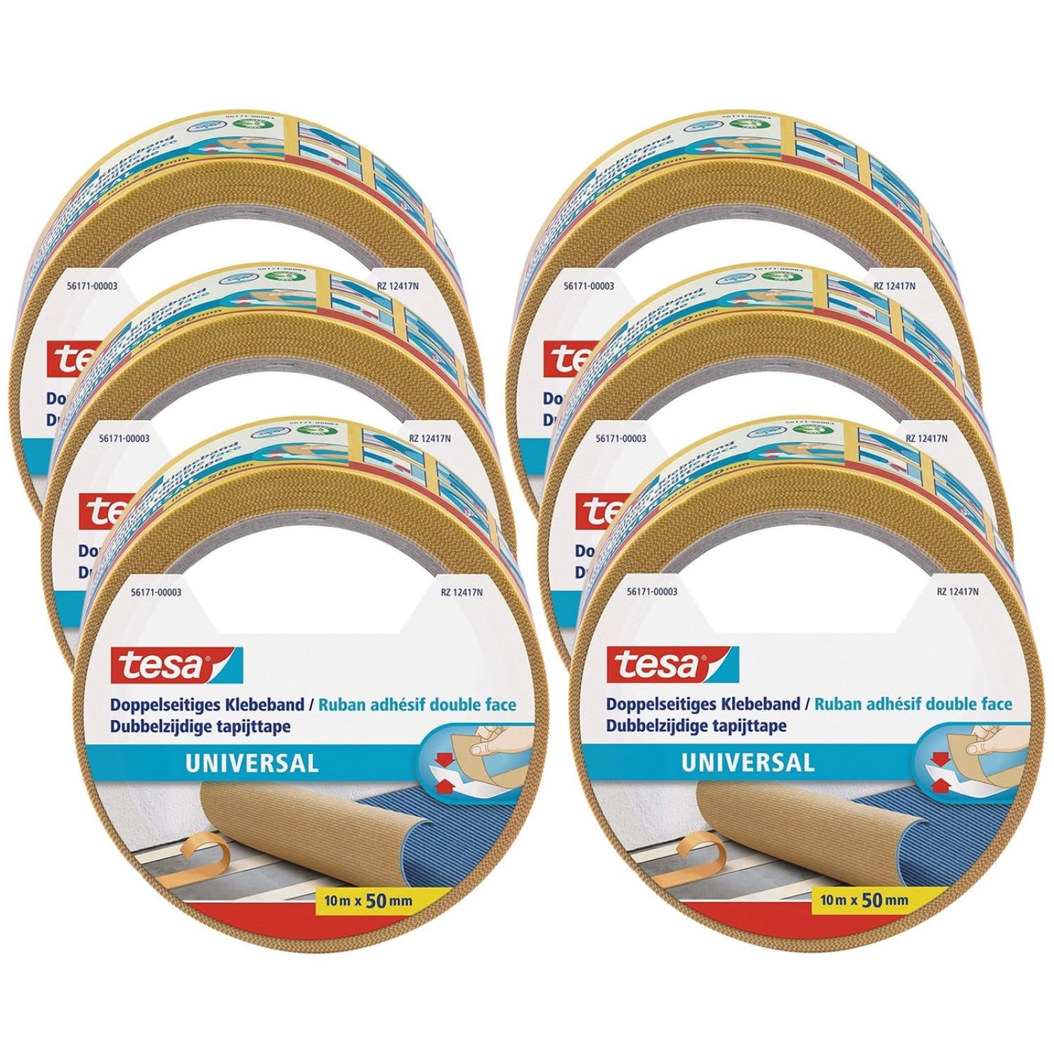 Ruban Adhésif Double Face Universel tesa forte adhérence multi-supports pour fixation de tapis