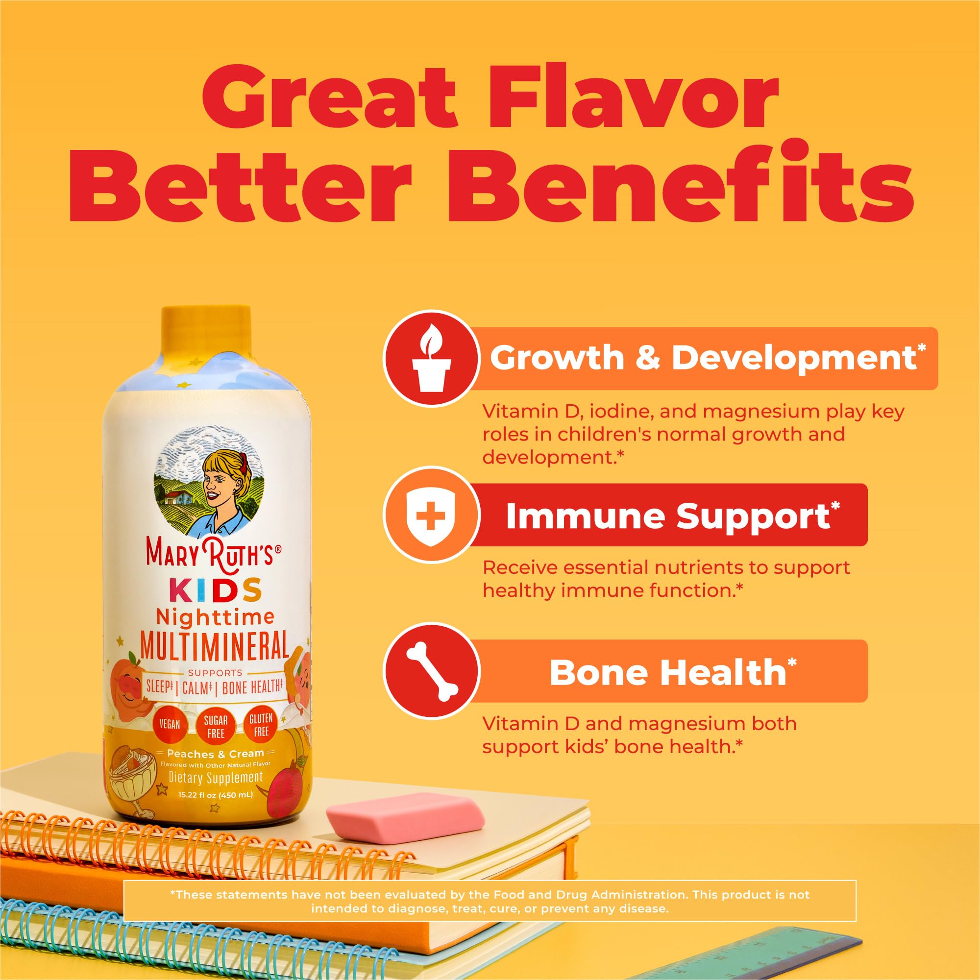 MaryRuth's Kids Liquid Nighttime Multimineral, Bone Health, 15.22 Fl Oz — Amazon image 4