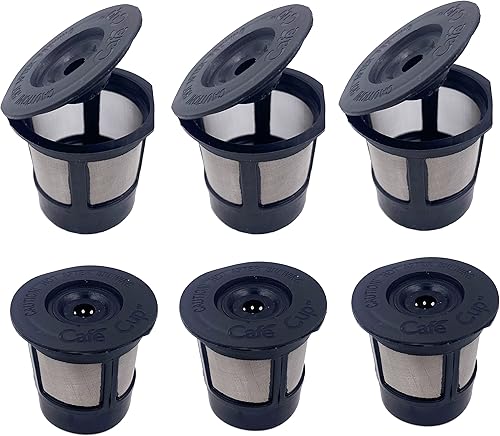 Filtros reutilizables de cápsulas de café para cafetera, 6 unidades