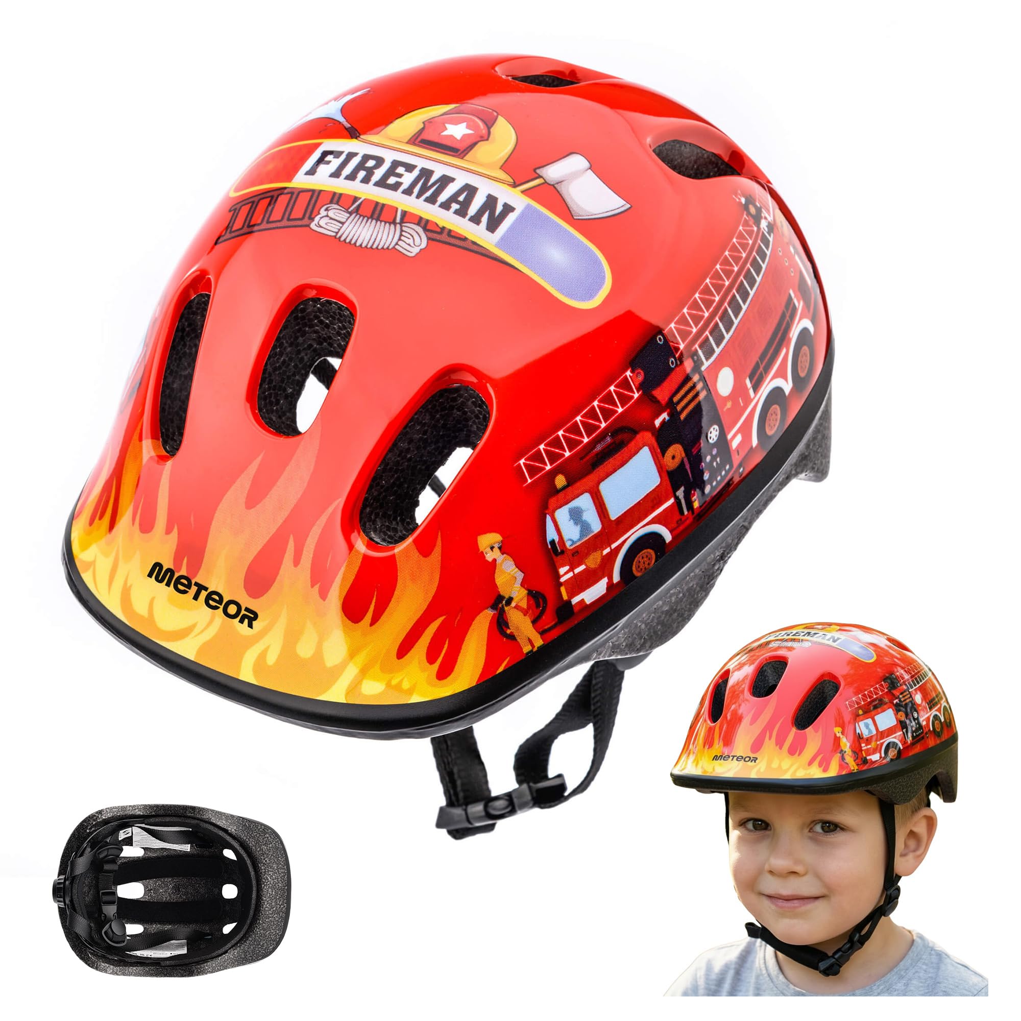 Casco Bicicleta para Niñas y Niños - Helmet Infantil de Bici para Ciclismo MTB Road Race Montaña BMX Carretera y Actividad Ciclista - Rolerskate Patines — view 6