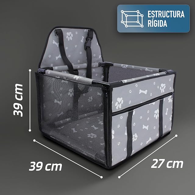 Foto 4 de 6 de S SUMEX Protector de Asiento de Coche para Mascota Asiento de Coche Seguridad para Perros Gatos Estructura…