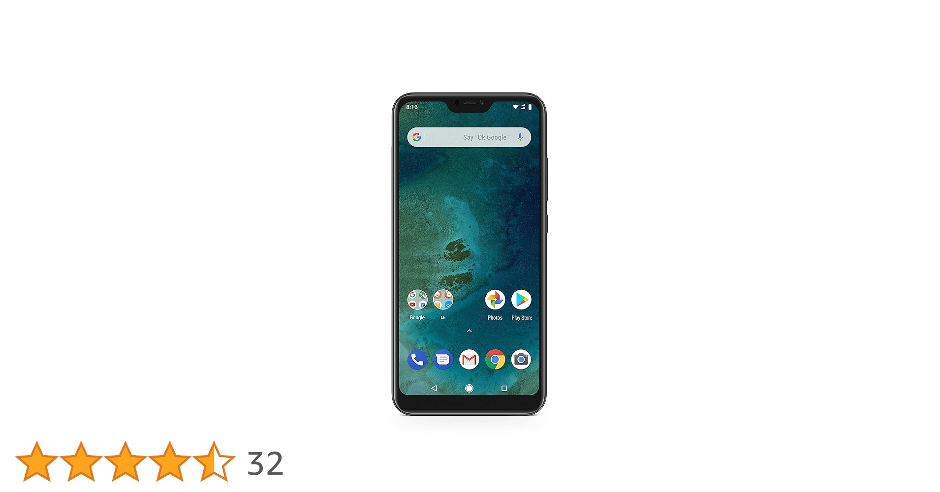 Xiaomi Mi A2 Lite Dual Sim - 32 GB, 3 GB Ram, 4G LTE, Black