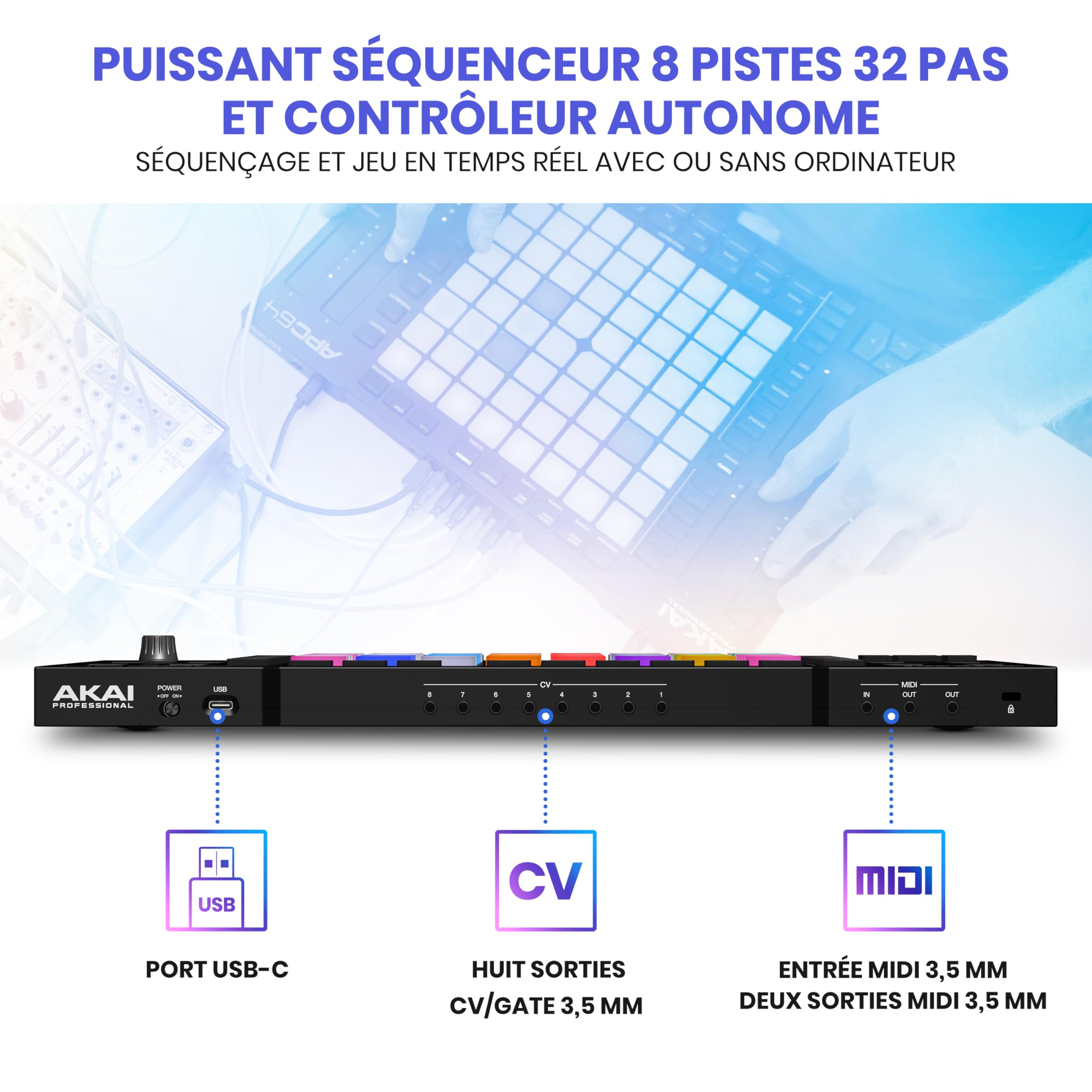Akai Professional APC64 MIDI Controller for Ableton with 8 Touch