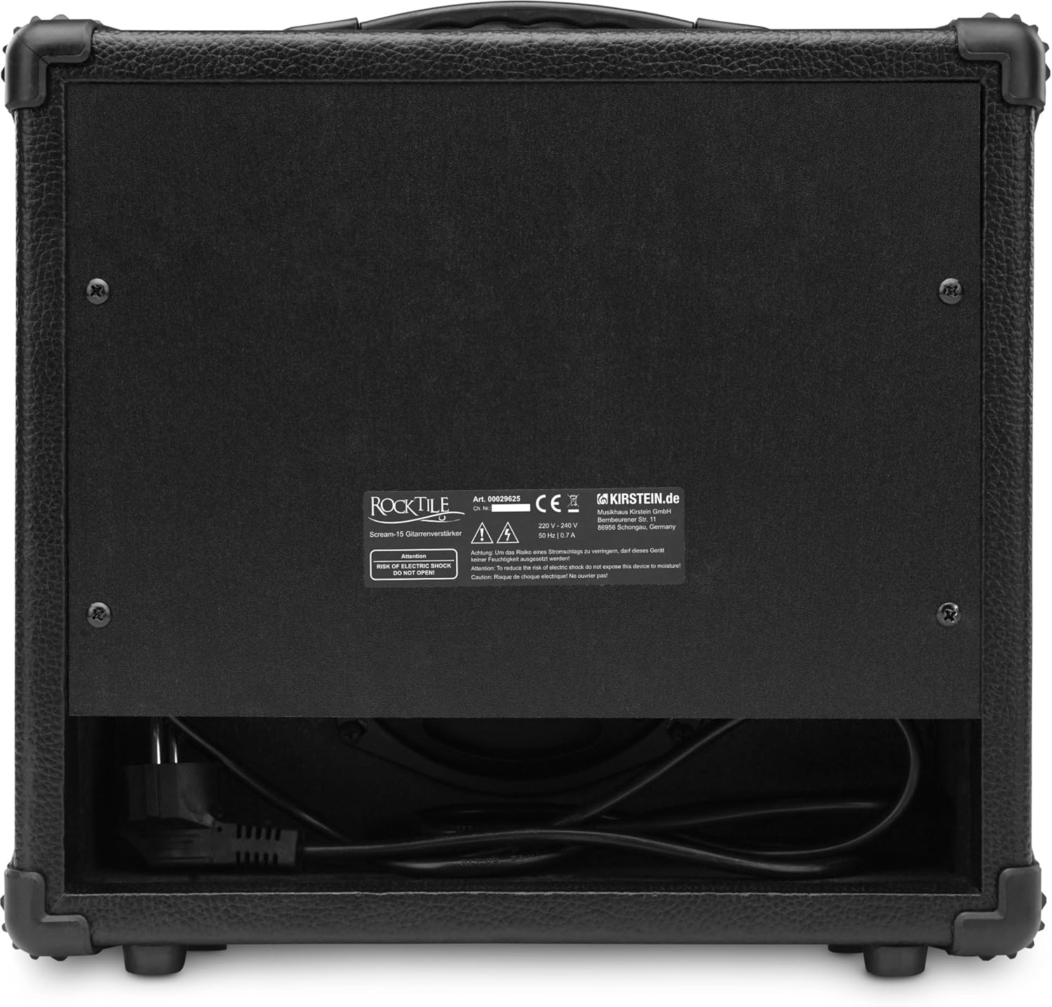 Rocktile Scream-15 rear panel view