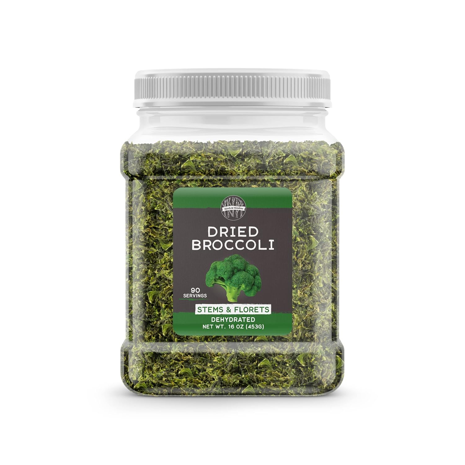 Birch & Meadow 1 lb of Dried Broccoli Florets, Readyto