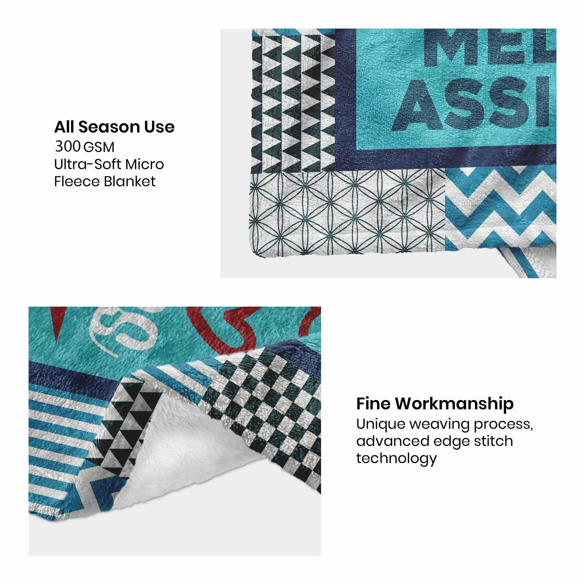 Medical Assistant Gifts for Women Men Bulk, Birthday Gifts for Medical Assistant, MA Gift Blanket 60" X 50", MA Week Appreciation Gift