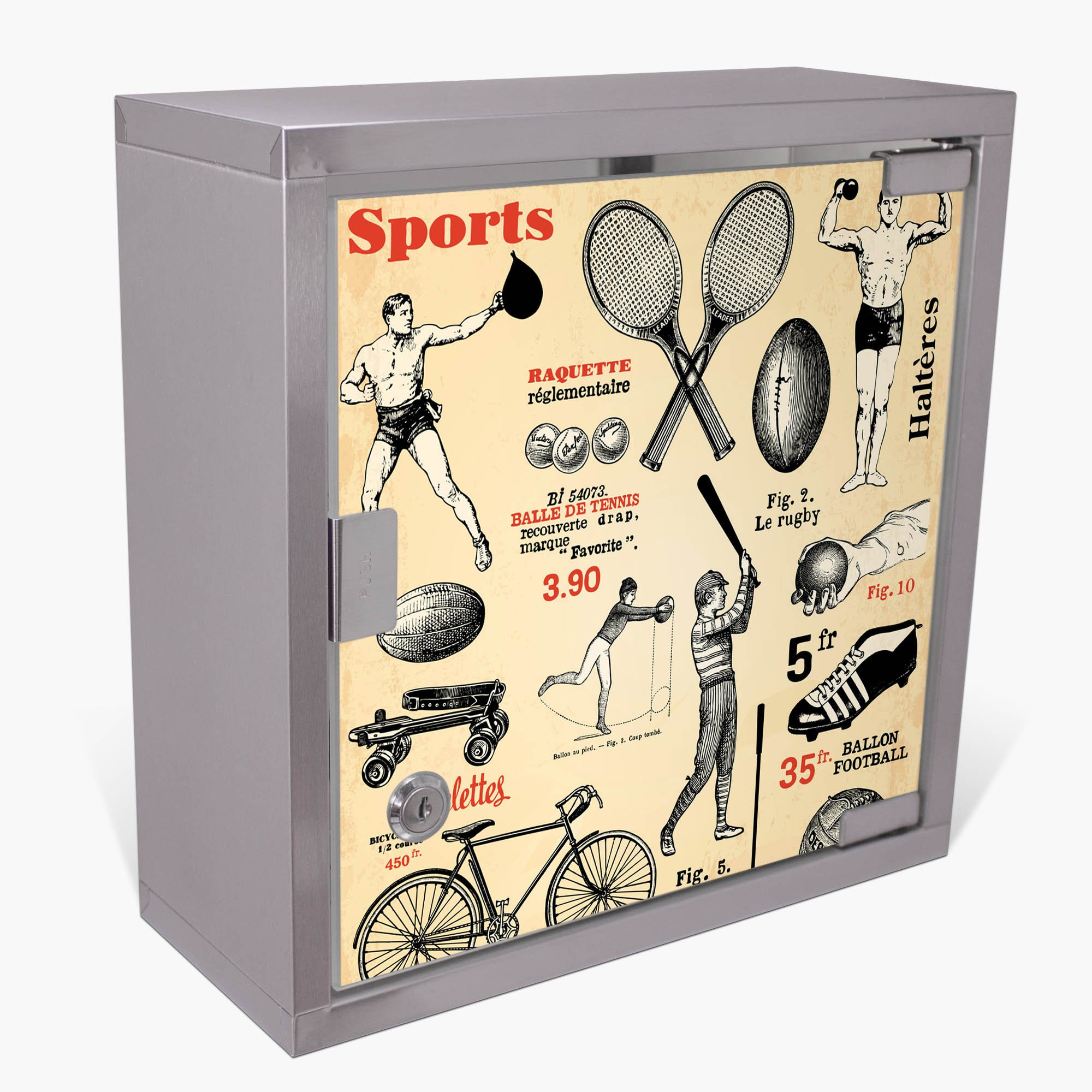 Buy Large Lockable Medicine Stainless Steel 30X45X12 CM