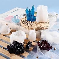 EPODA szilikon öntőforma szett 8 darab, epoxi gyanta kristály forma DIY ékszer készítéshez 7