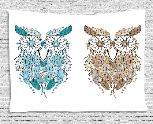 Miniatura 49 de Ambesonne Tapiz vintage, detalles de relojes mecánicos, diseño steampunk, diseño steampunk, para colgar en la pared para dormitorio, sala de estar,