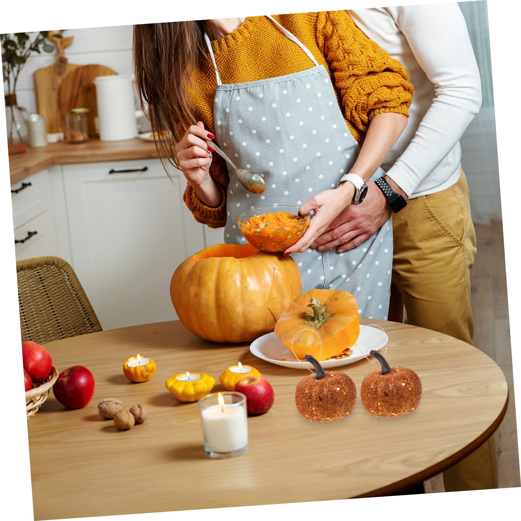 ABOOFAN 40stücke Künstliche Kürbis-Dekoration Für Halloween Vivid Emulation Pumpkin Deko-Props Aus Hochwertigem Für Erntedankfest Und Herbstfeiern