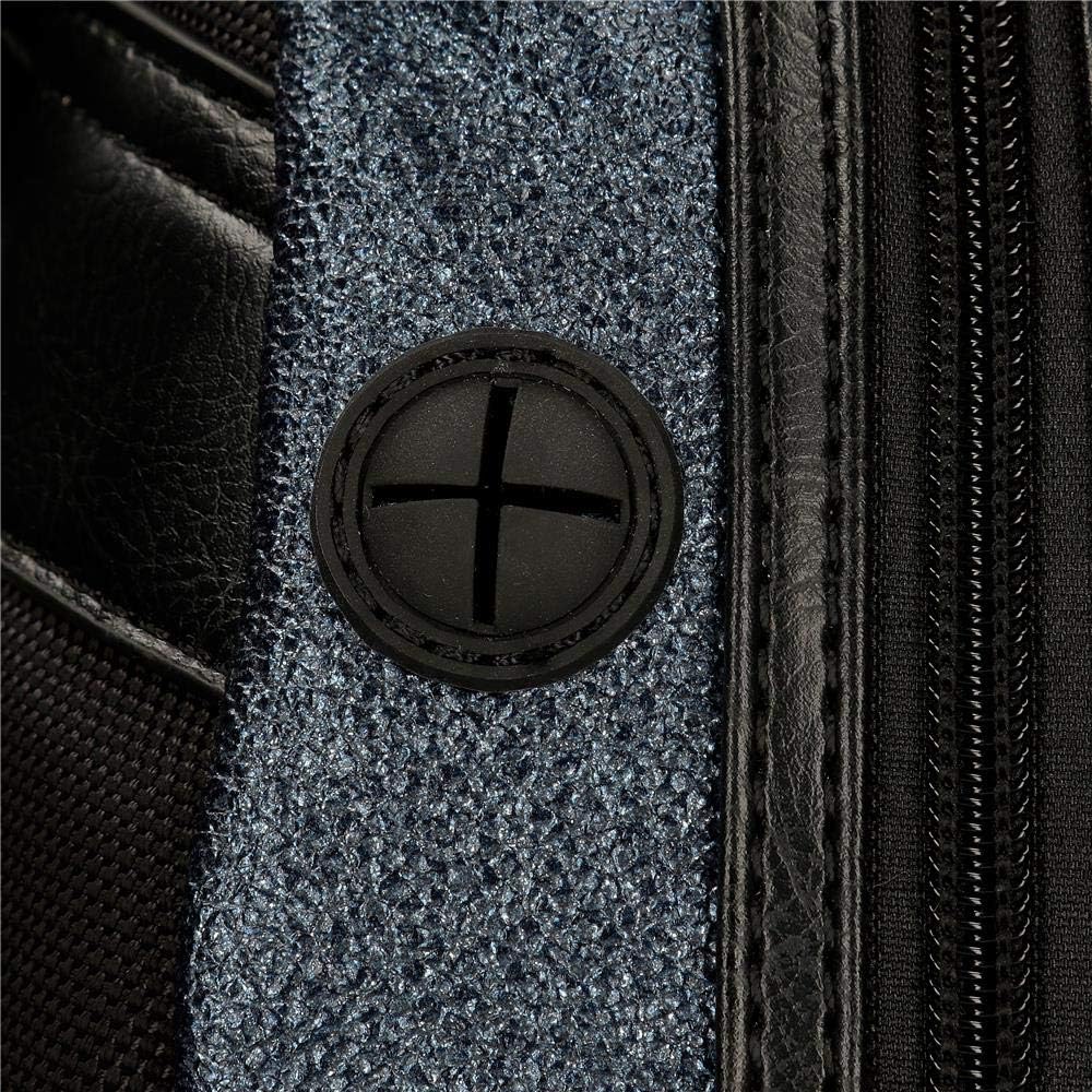 Pepe Jeans Chemistry Anpassbarer Laptop-Rucksack Blau 32x44x15 cms PU und Polyester 15,6" 21.12L