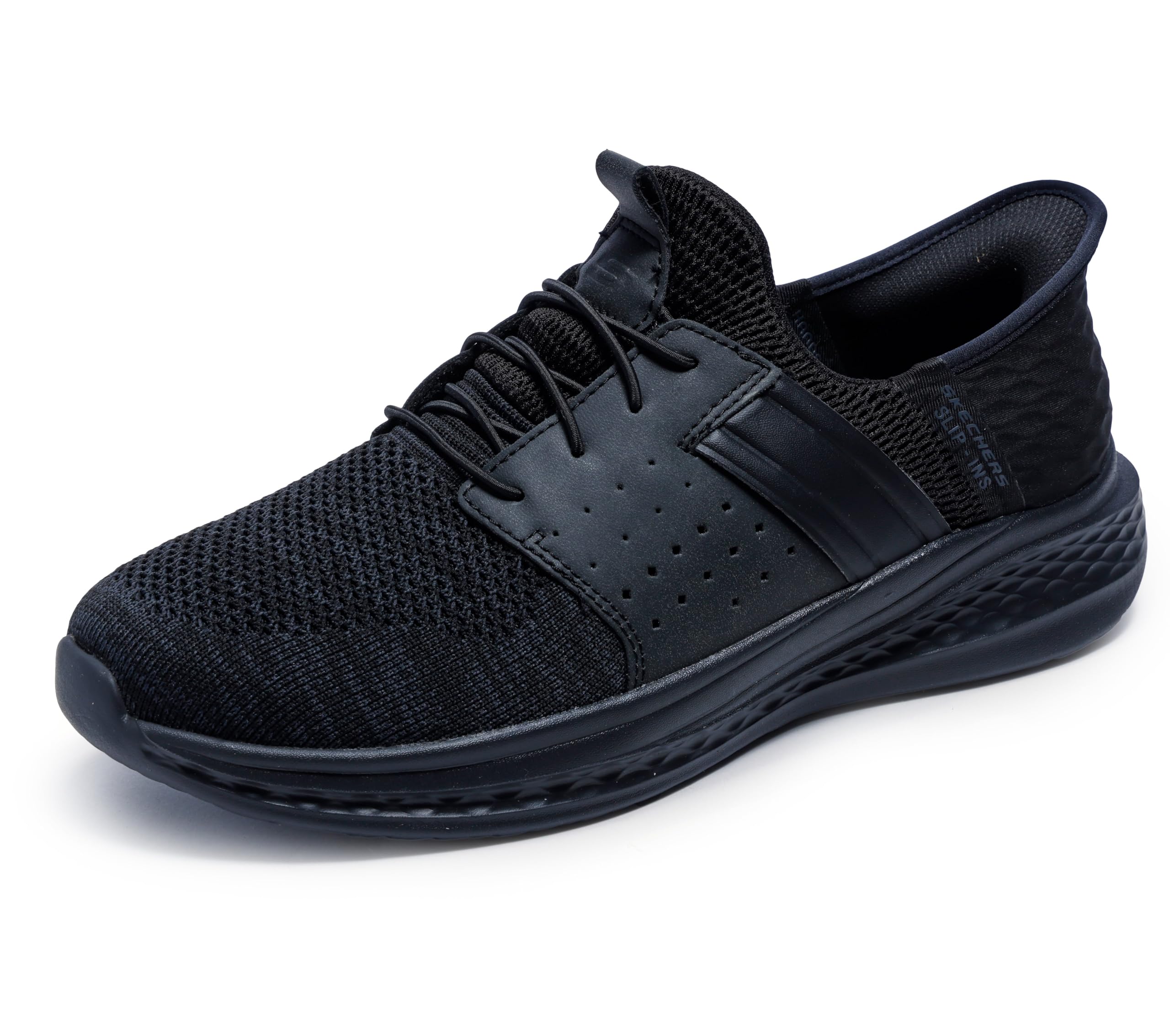 Skechers Men's Slade-Ocon Hands Free Slip-in Moccasin, Black, 9.5 UK