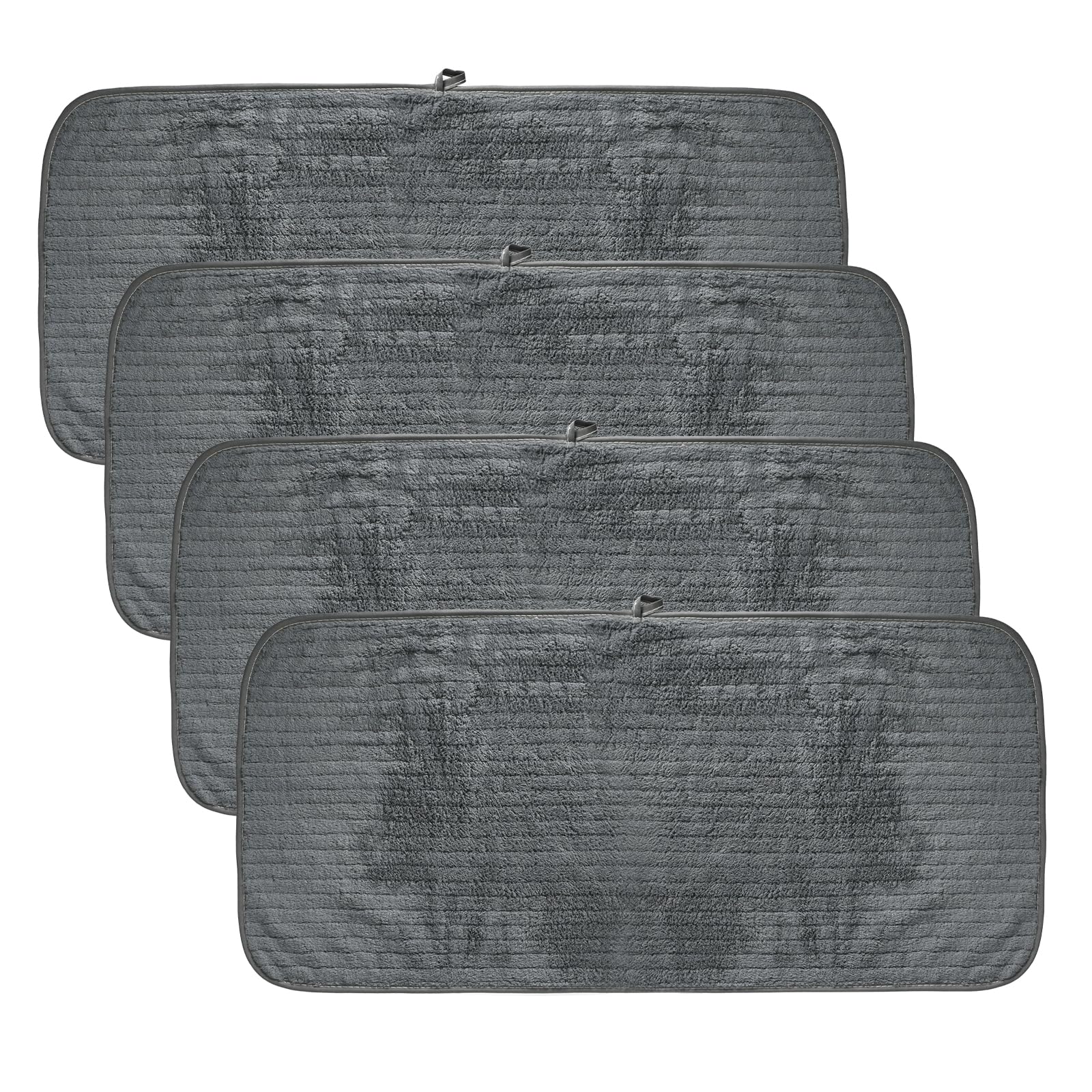 Rieoany 4 Pcs Microfibre Gym Towels, 35×75cm Quick Drying Sweat Towels for Men and Women, Skin-Friendly Fitness with Double-Sided Fleece, Absorbent Perfect for Gym, Sports