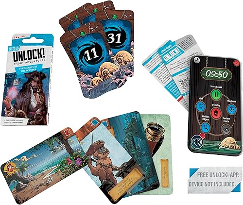 Miniatura 4 de Short Adventures 6: The Secrets of The Octopus - Juego de cartas inmersivo para niños y adultos, a partir de 10 años, 1-6 jugadores, 45 minutos de