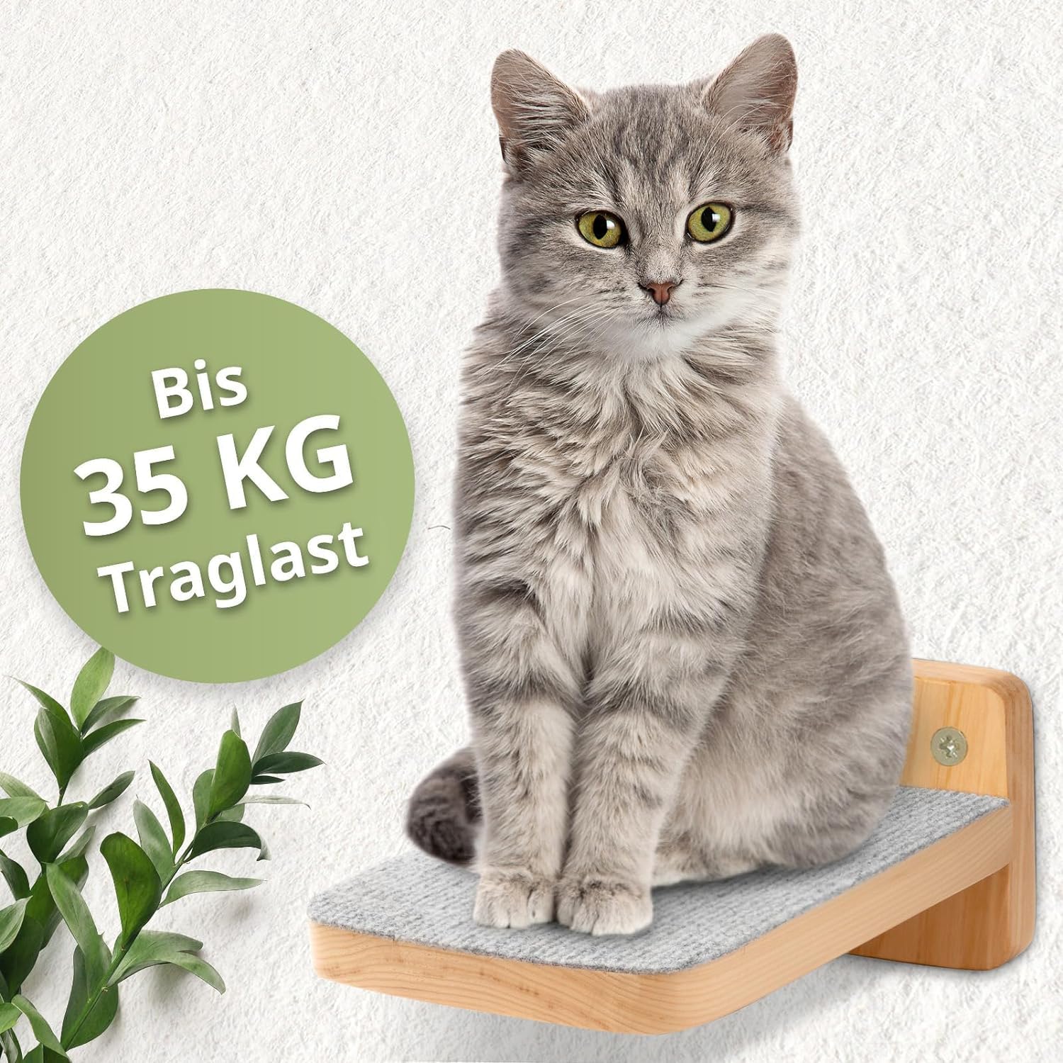 WOOWOOD® Juego de 3 Escaleras de Escalada para Gatos, Escaleras de Pared, Tamaño M