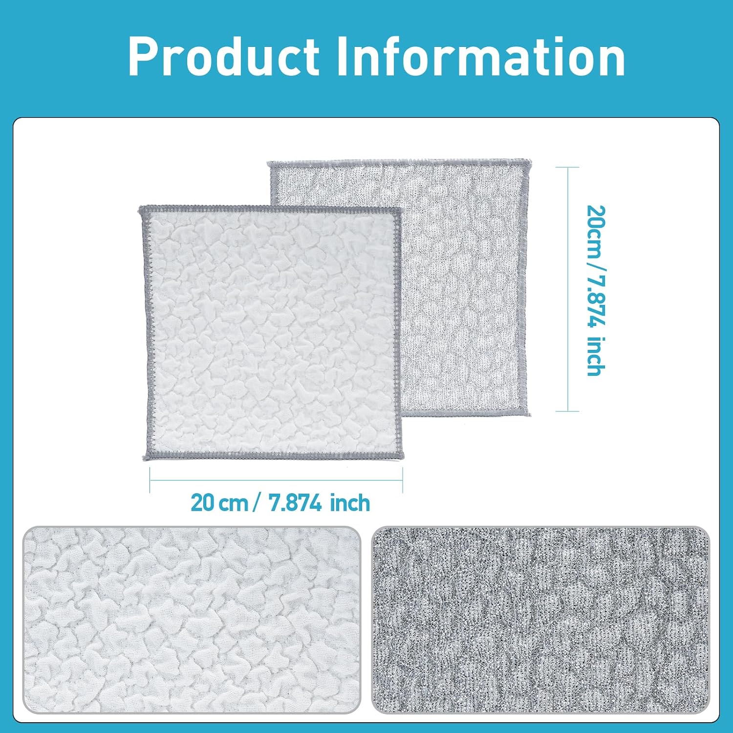 New Upgrade Wire Dishwashing Rag,Wet and Dry,Easy Rinsing, Reusable image 2