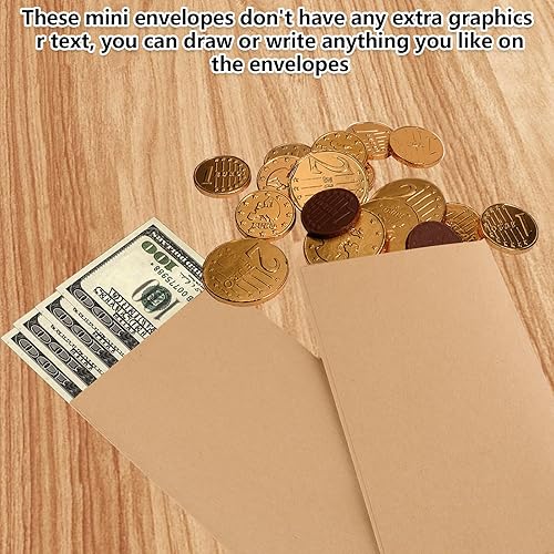 Miniatura 4 de Paquete de 300 sobres de dinero de 3.5 x 6.5 pulgadas, sobres pequeños para ahorro de dinero, 7 sobres para dinero en efectivo, consejos, cheques,
