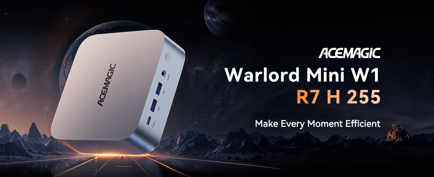 Amazon.com: ACEMAGICIAN W1 Mini PC - AMD Ryzen 7 H 255(Upgraded