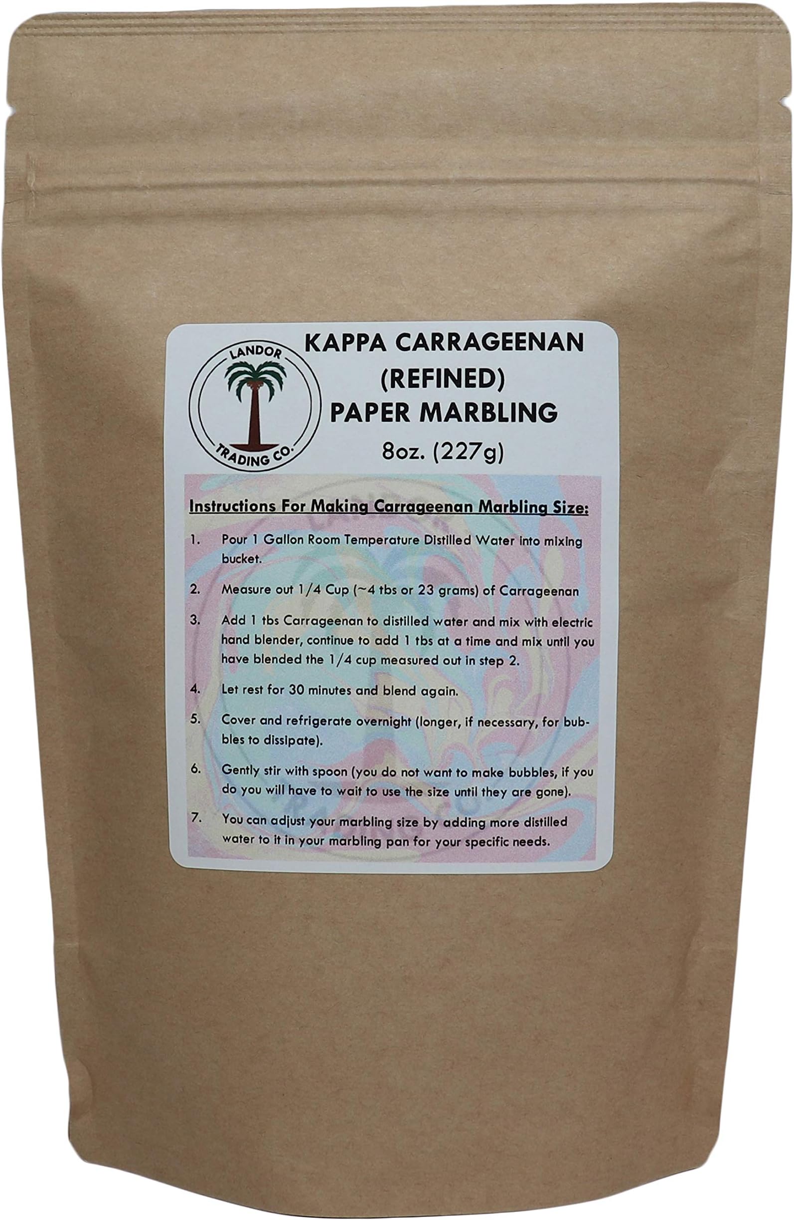 Carrageenan - Paper Marbling - 8 Ounces