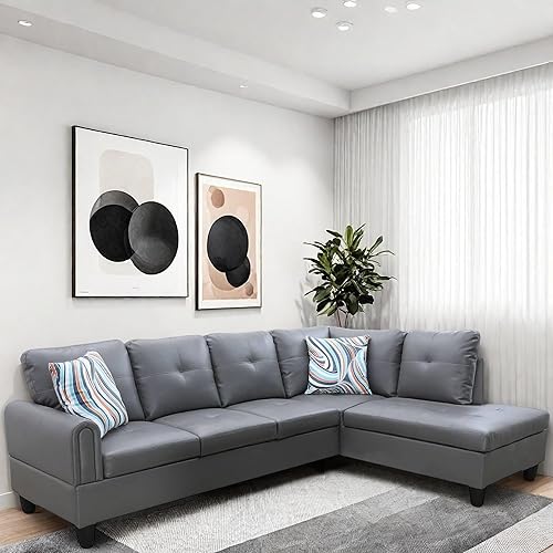 Sofá modular en forma de L, sofá modular con diván, modernos sofás modulares, muebles para sala de estar, apartamento, oficina, dormitorio, color