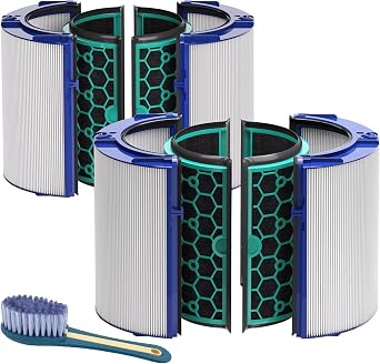 Leemone 2 Pack TP04 HP04 Filter Replacement Compatible with Dyson TP04 HP04 DP04 TP05 DP05 Air Purifier, 360 Combi Glass Filter & Activated Carbon Filter