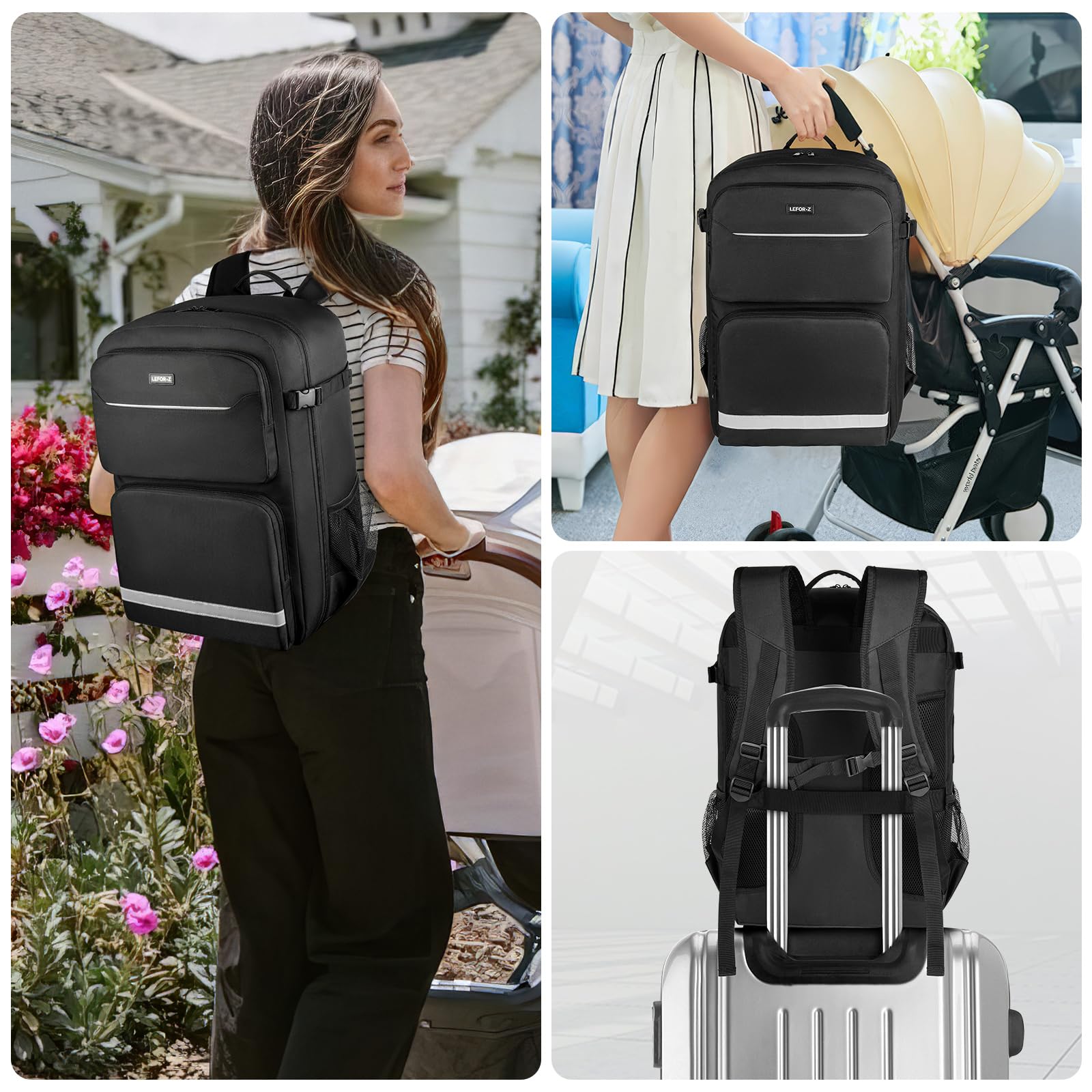 Borsa da viaggio per passeggino, zaino imbottito compatibile con passeggino Gb Pockit/GB Pockit+ All City/GB Pockit Air All Terrain/Cybex Libelle 2, borsa portaoggetti per accessori per passeggino di