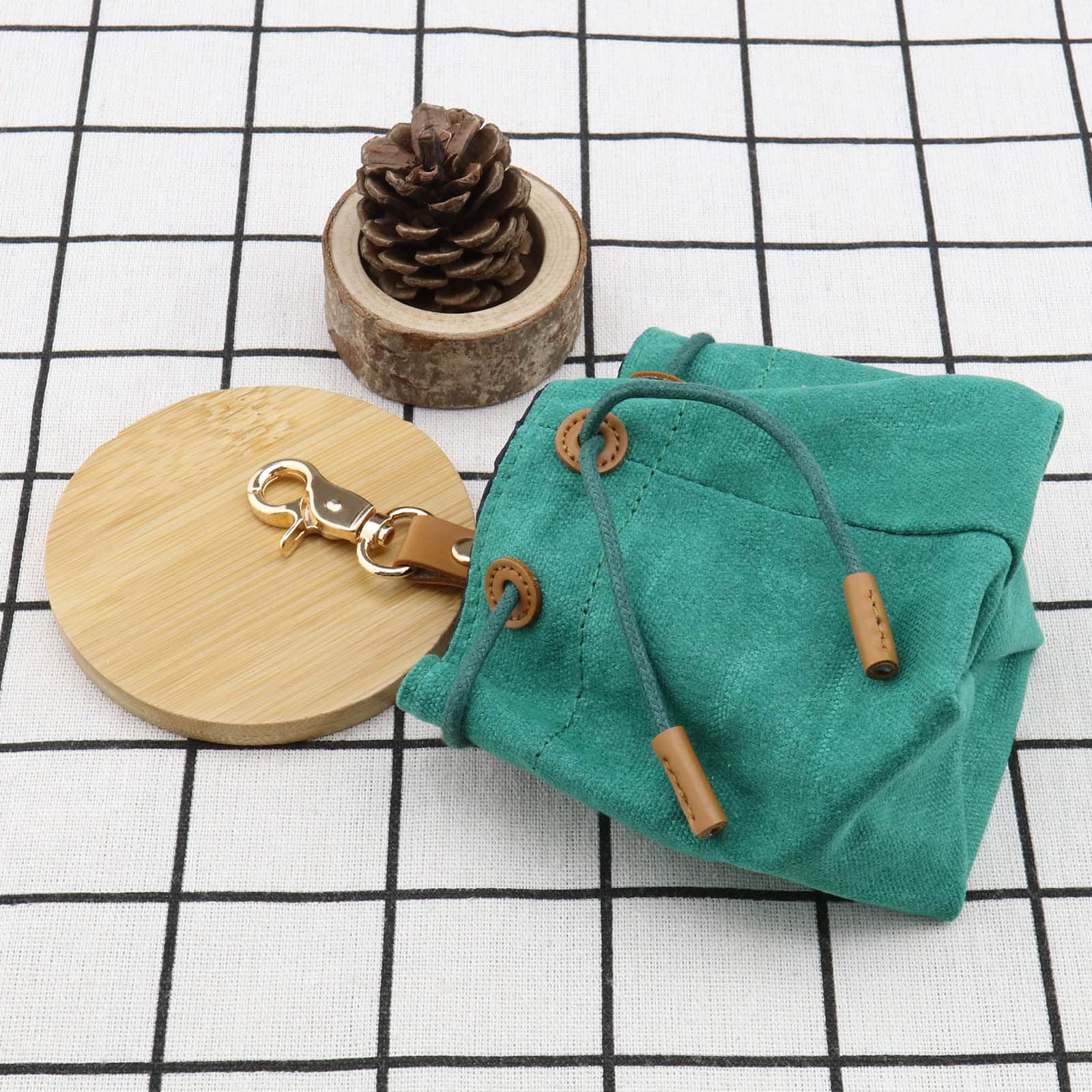 TACO DOG Leckerli-Tasche Aus Gewachstem Segeltuch – Mit Gürtelclip Für Hundetraining
