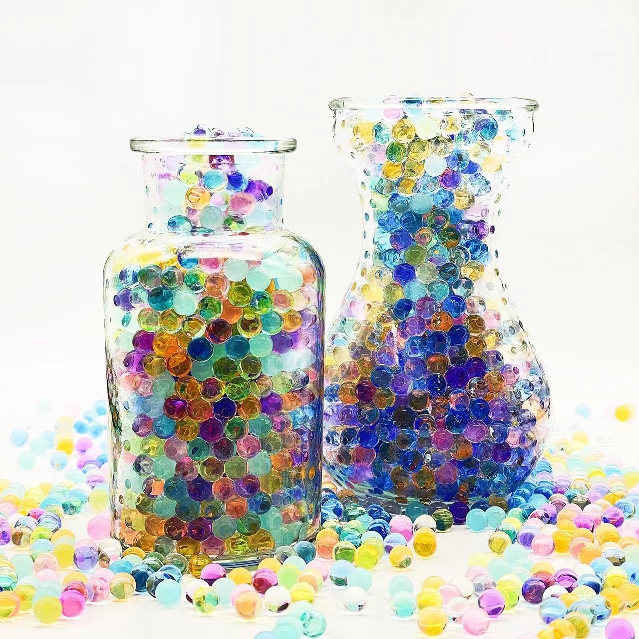 Water Gel Beads for Vases, 60000Pcs Rainbow Mix Gel Water Pearls Bead