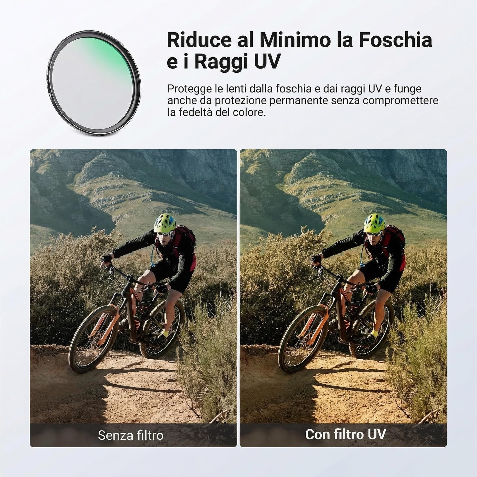 NEEWER 49mm Kit Filtro ND Variabile+CPL+UV (3pz), Filtri a Densità Neutra (ND2-400) Polarizzatore Circolare Multistrato per Lente Fotocamera, Set Accessori per Fotografia con Custodia e Copriobiettivo