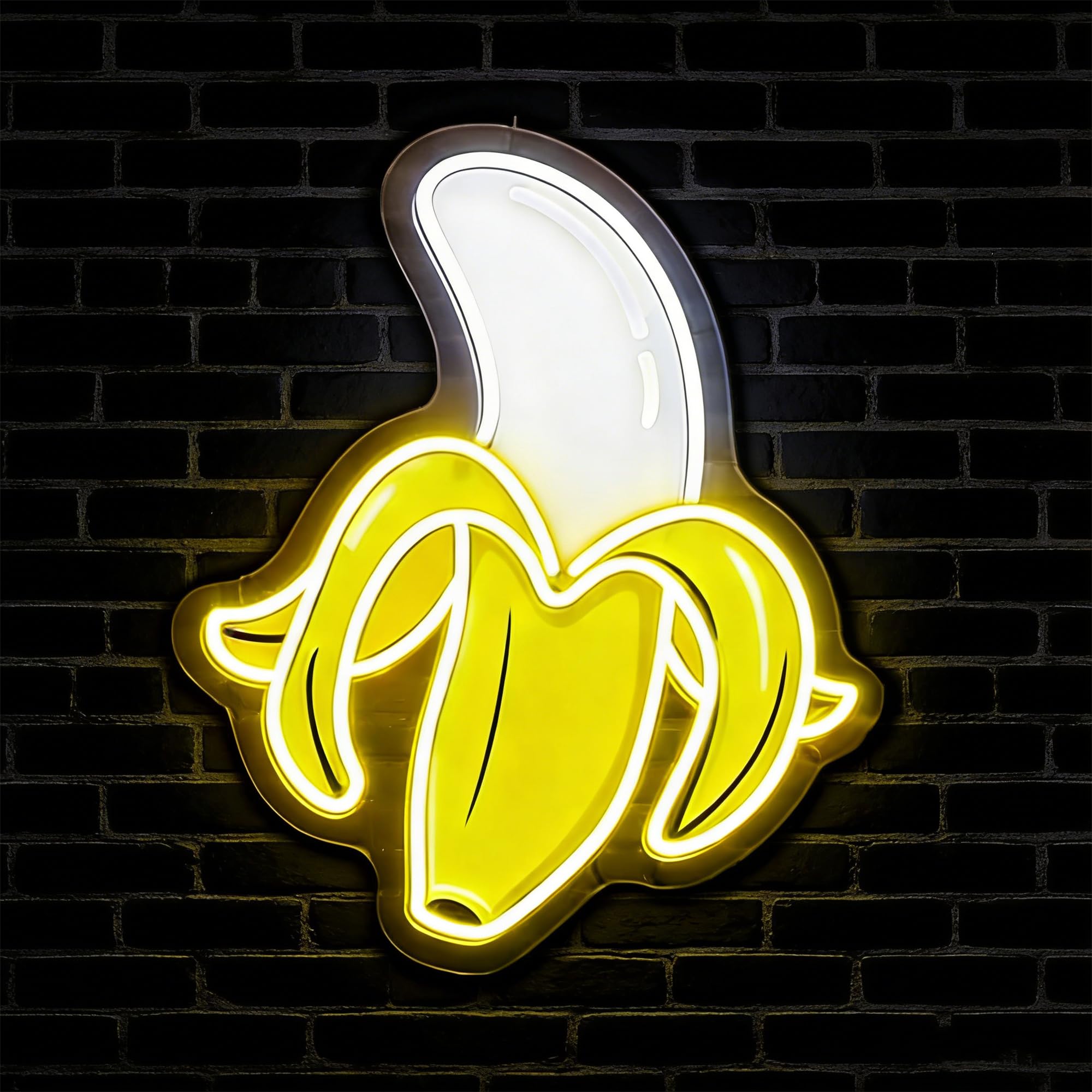 HFHungkeong Banana LED Sign,Cute Banana Neon Sign Decorations,Fruit Light up Signs Hanging Wall Art Lamp for kitchen Bar Club Party Fruit Shop Restaurant Bedroom,5V USB Powered,Dimmable Design