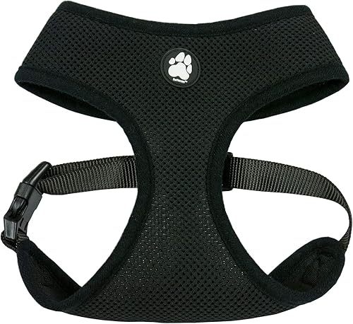 Miniatura 2 de Furhaven Arnés ajustable de malla acolchada para perro - Negro, pequeño