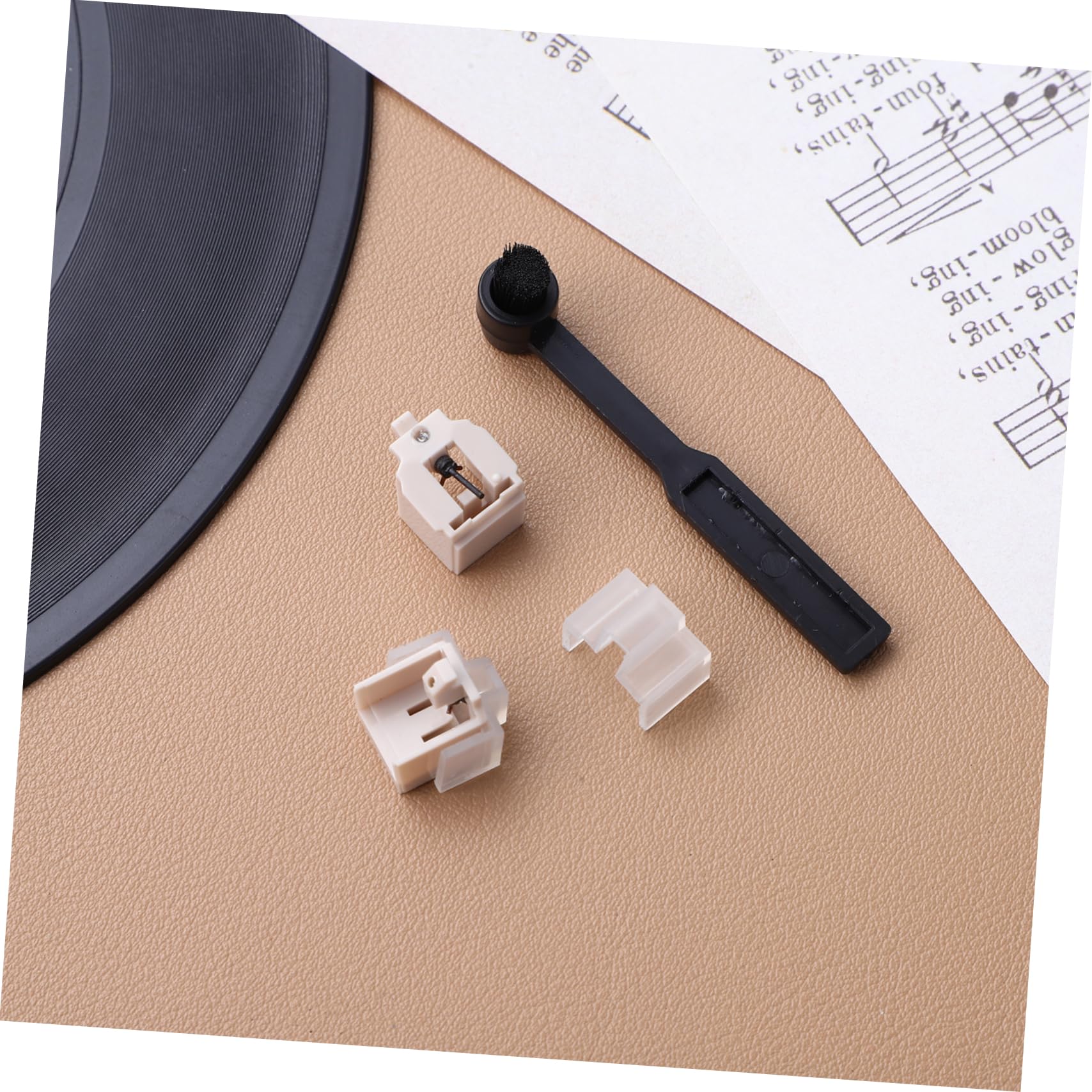 1 Set Stylus con Spazzola Pulizia Compatibile con Varie Tipologie Turntable Facile Installazione e Suono e Definito
