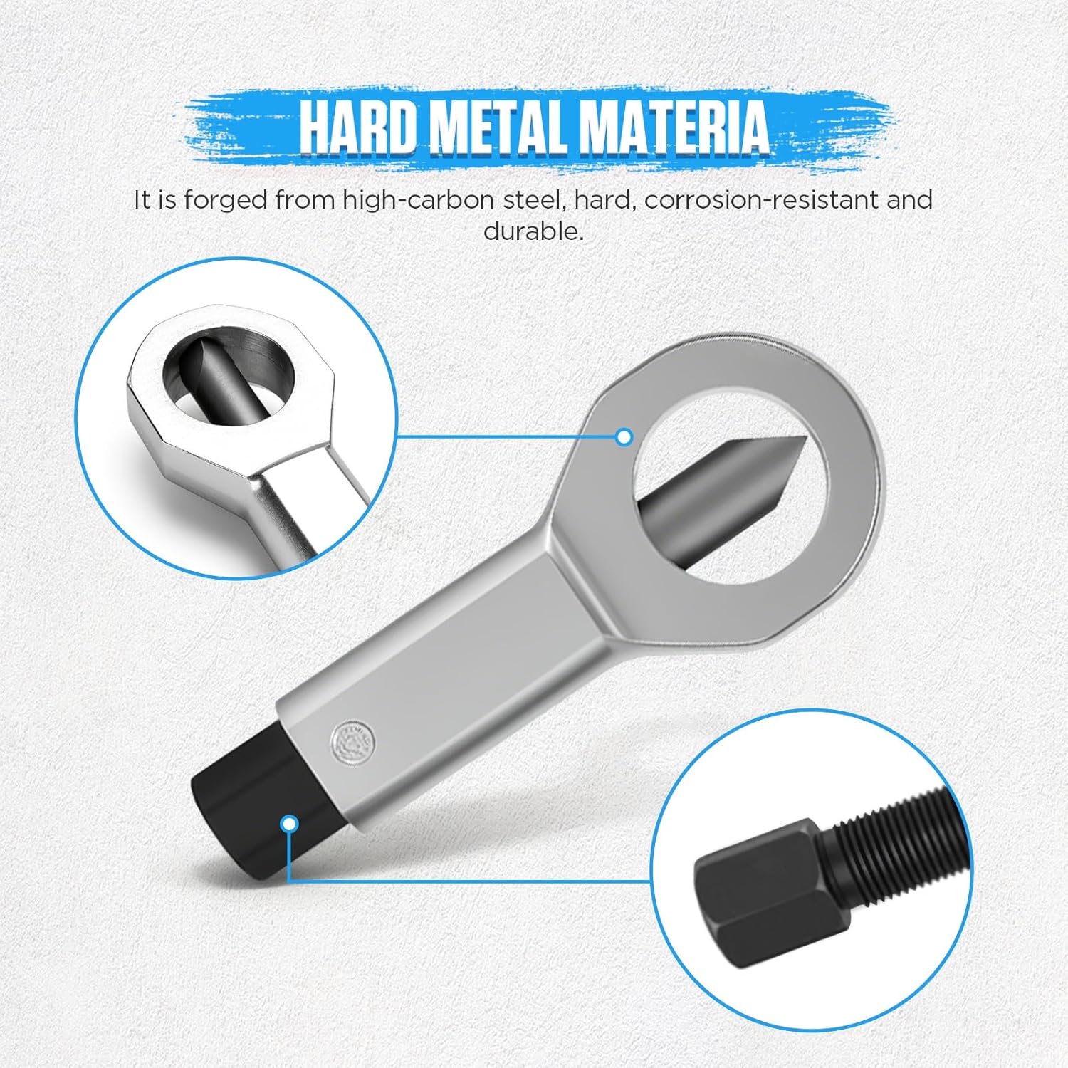 Metal Nut Splitter Tool Heavy Duty,4PCS Nut Separator Designed for Removing Broken, Damaged, Or Rusty Nuts Without Damaging Bolt Threads