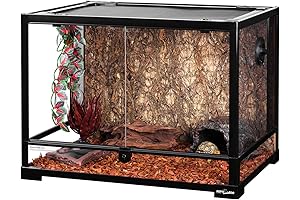 REPTI ZOO 34-Gallon Ball Python Glass Tank Kit