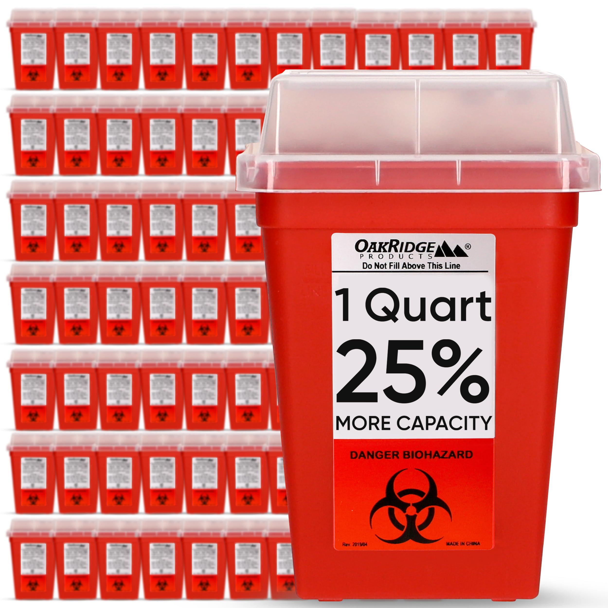 Sharps Containers - 3 Pack, Biohazard Disposal -9