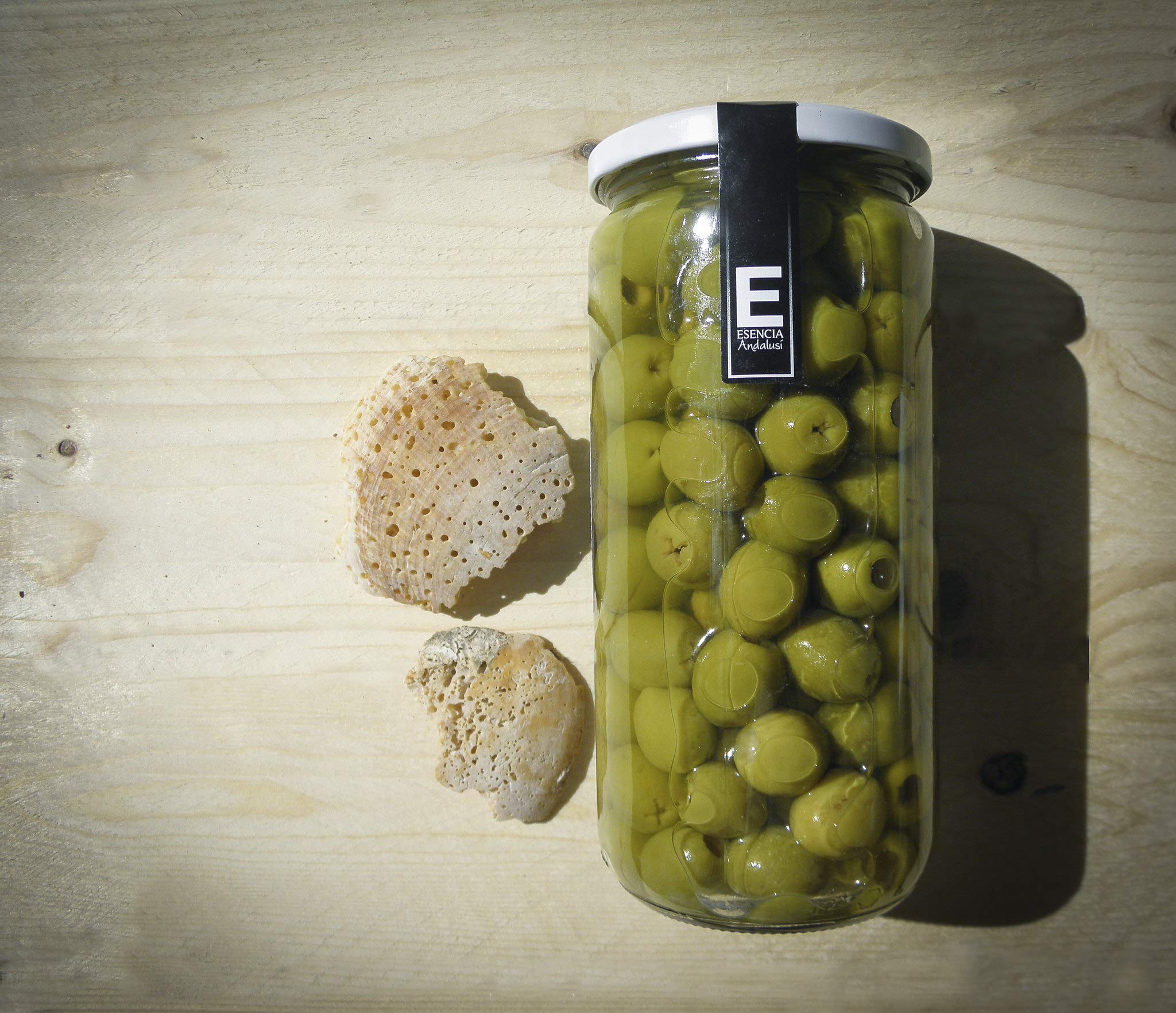 Aceituna verde Manzanilla Extra sin hueso Esencia Andalusí sabor Anchoa. Categoria Gourmet 700 grs — view 5