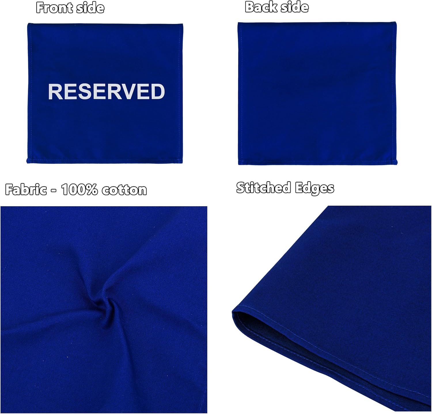 Aspire 12 Pcs Recliner Reserved Signs, Reserved Chair Cover, Headrest Cover Reserved Seating Signs for Church, Cinema, Theatre