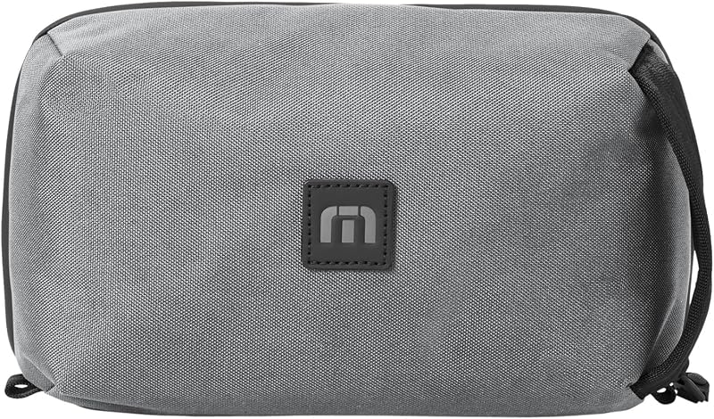 Necessaire de viagem TravisMathew Approach com gancho, resistente à água, Shadow Grey