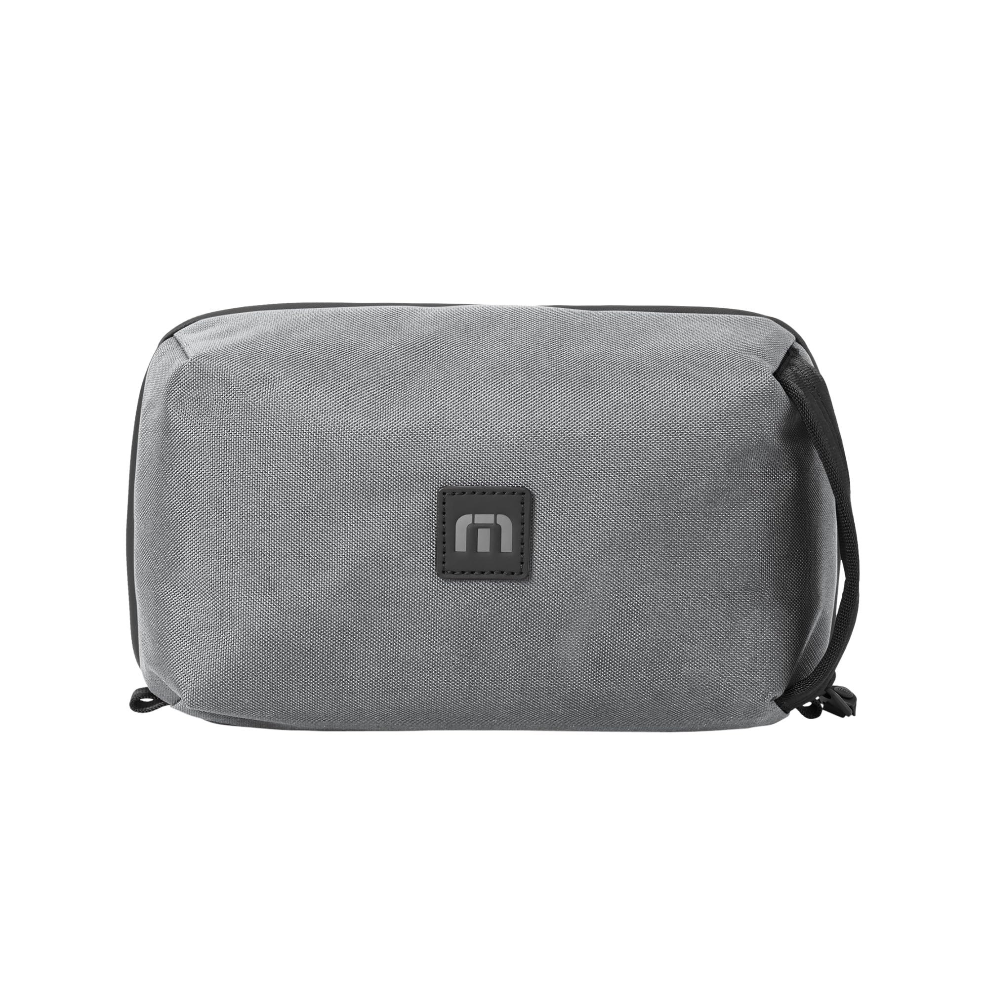 TravisMathew Approach Water-Resistant Travel Toiletry Bag with Hook, Shadow Grey