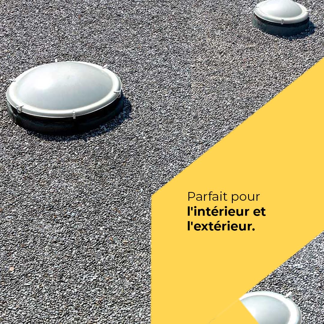 Demi-sphère avec Rebord - Acrylique - Idéal pour des projets de décoration - Intérieurs et extérieurs - Blanc Opale - Dimensions : Ø45cm
