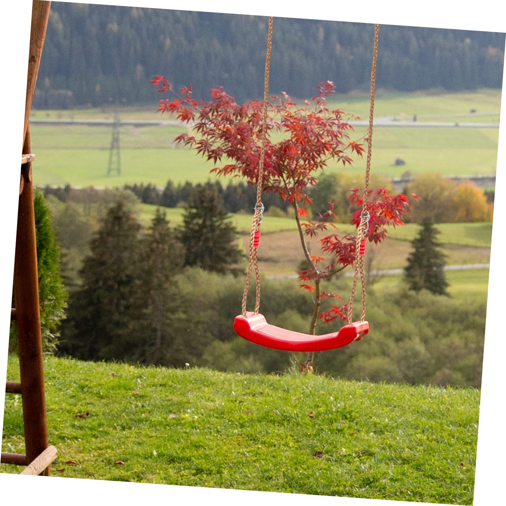 Corde de Balançoire Réglable en PE et Nylon, Kit 2 Pièces pour Chaise Suspendue et Hamac, Sangles Robustes pour Arbre Faciles à Utiliser