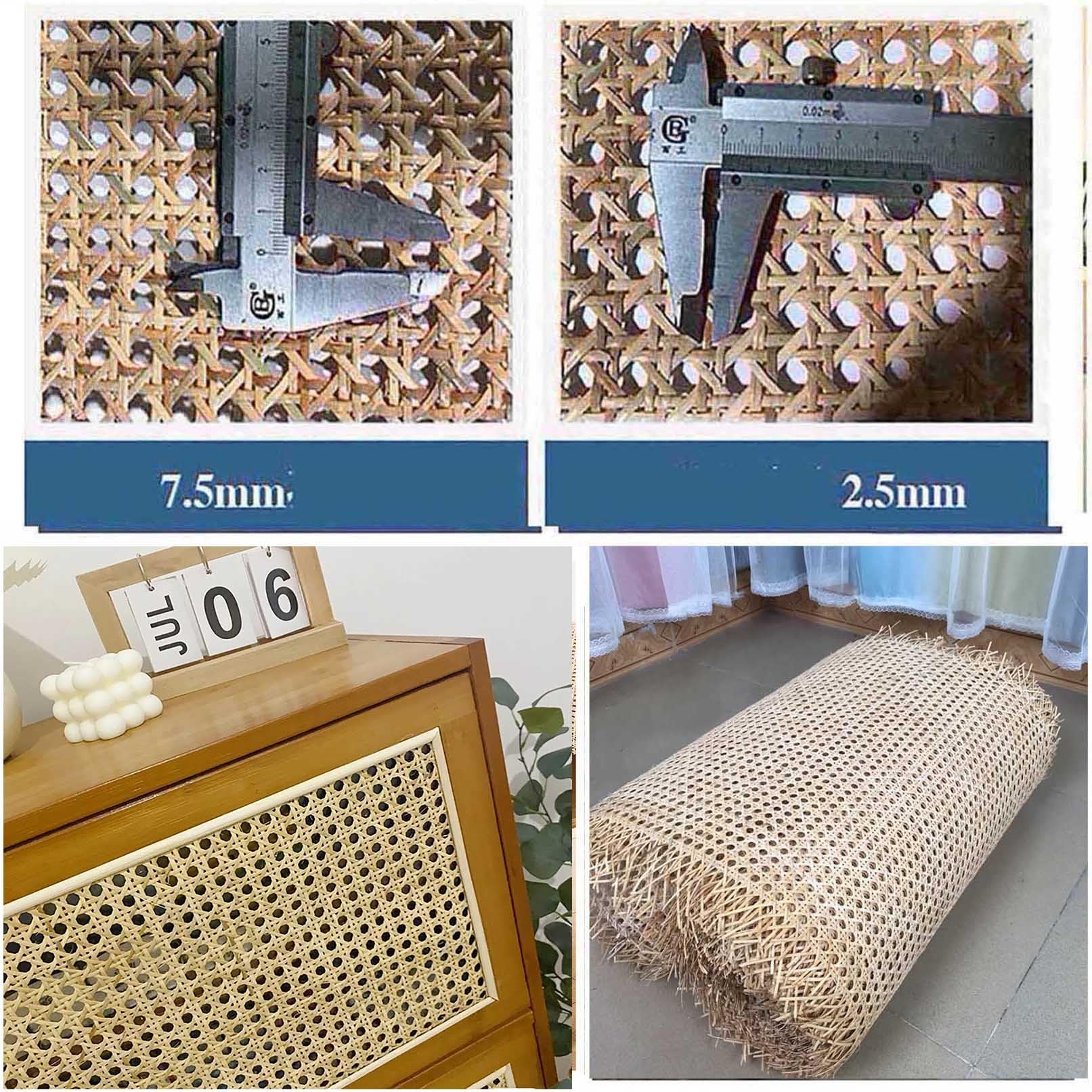Fettuccia Canna, Rotolo Materiale Canna Intrecciata, Fettuccia Rattan Naturale, Foglio Di Fettuccia Di Canna, For Mobili Sedia Armadio Soffitto Forniture Fai Da Te Ricambio Sedute ( Size : 40cmx200cm(