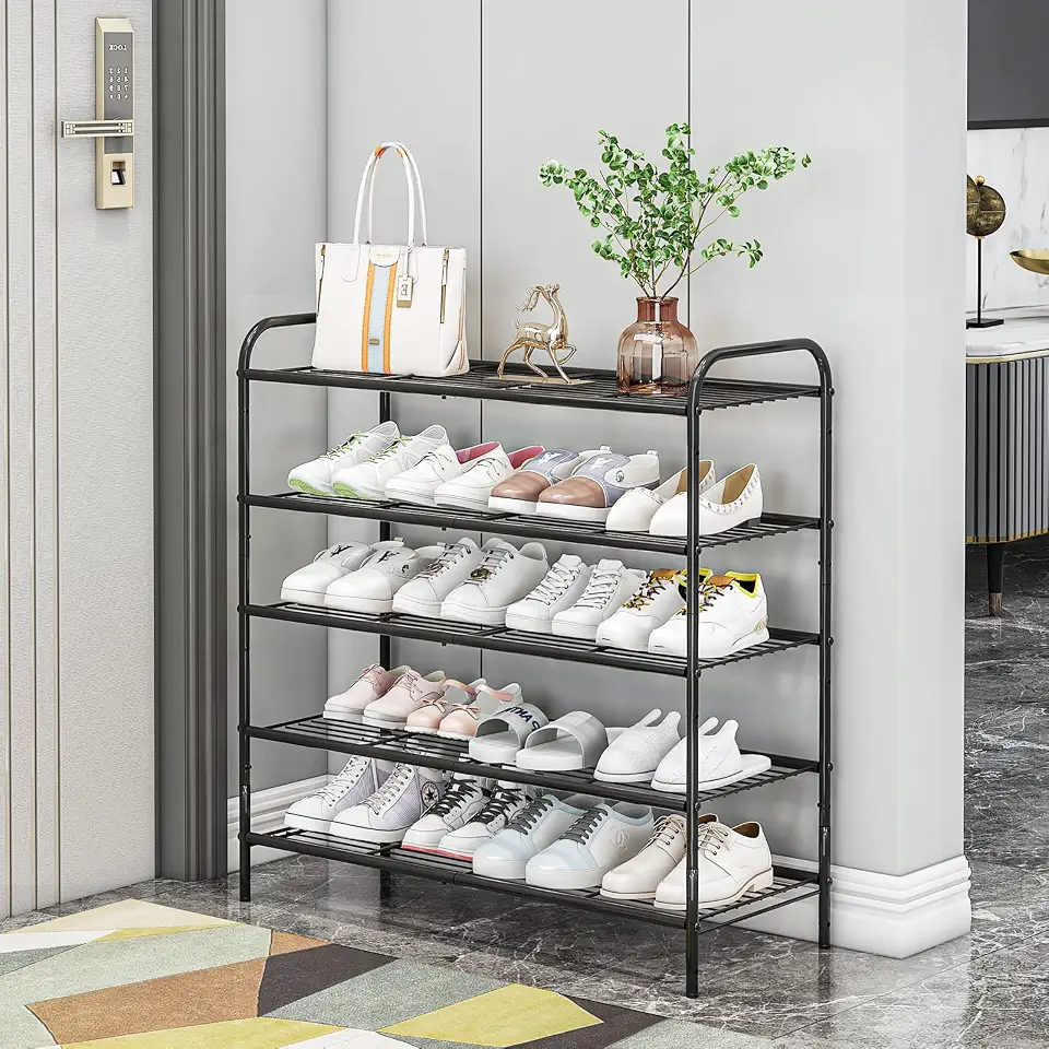 Sapateira Organizadora, Sapateira Hall de Entrada Simples, 5 Prateleiras para 20 Pares, Robusta e Durável, Ideal para Sala de Estar