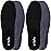 2 Pair-Insoles for Womens Memory Foam Shoe Inserts,Replacement Insoles for Work Boot Running Shoes-Shock Absorption and Cushion for Feet Relief,Comfort Inner Soles for Everyday Use Black 37EU/US6
