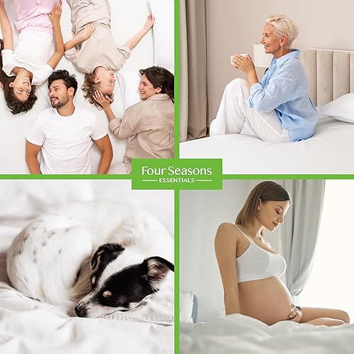 Miniatura 8 de Protector de colchón de bambú individual extra largo (XL)  Funda de colchón impermeable hipoalergénica de alta calidad suave que protege del polvo y