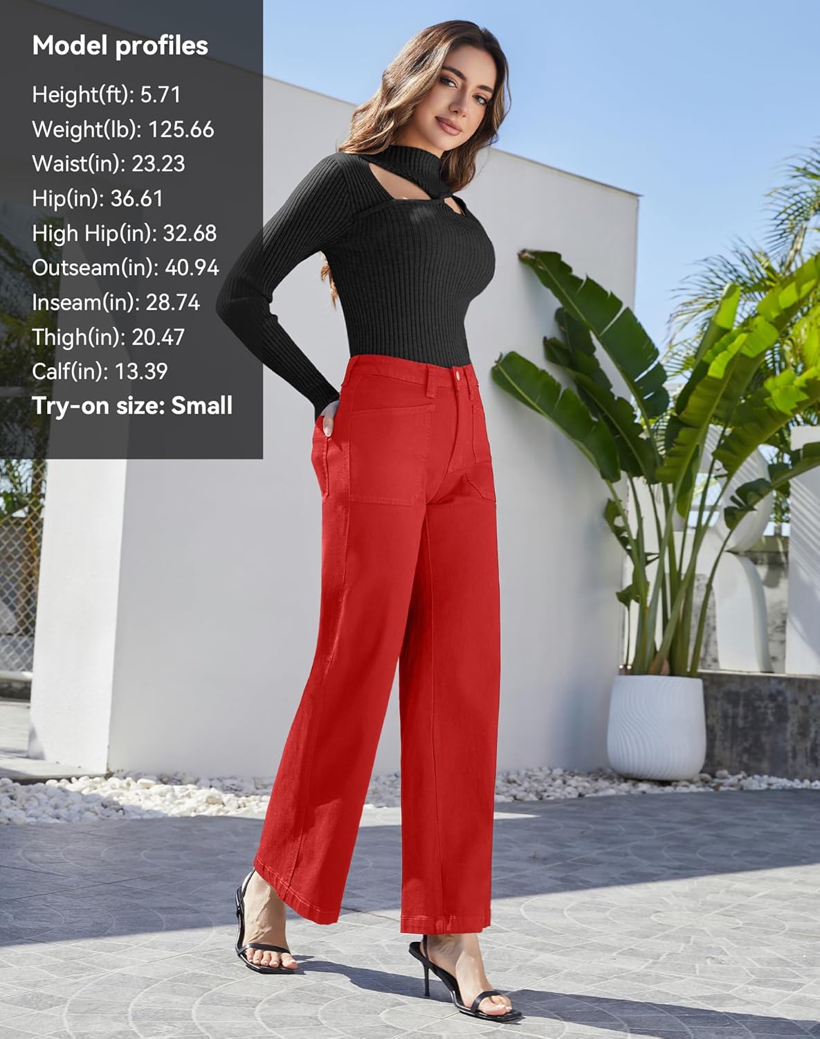 Women's Wide Leg Sweatpant Jeans Y2k Baggy Loose Trouser Jeans High Waisted Stretch Denim Pants - Image 5