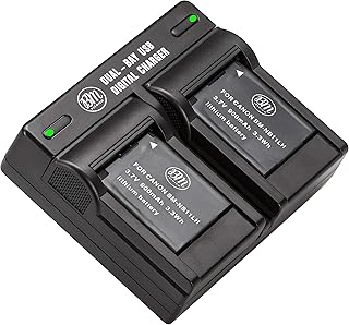 BM Premium 2 Pack Of NB-11L, NB-11LH Batteries and Dual Battery Charger Kit for Canon PowerShot Elph 110, Elph 130, Elph 135 IS, Elph 140 IS, Elph 150 IS, Elph 160, Elph 170 IS, Elph 180, Elph 190 IS, Elph 320 HS, Elph 340 HS, Elph 350 HS, Elph 360 HS, A2300 IS, A2400 IS, A2600 IS, A3400 IS, A4000 IS, SX400 IS, SX410 IS, SX420 IS Digital Camera