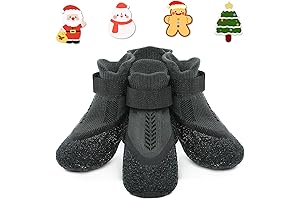 Idepet Dog Anti Slip Christmas Socks with Accessories